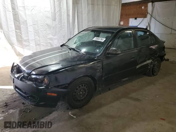 2005 Hyundai Elantra GLS z VIN KMHDN46D65U035786, wystawiony jako Copart lot #70865764 z przebiegiem 277 993 mil mil oraz Szkoda całkowita • Salvage title. Historia ofert i sprzedaży dostępna na DreamBid. Obrazek 1.