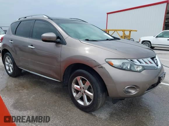 2010 Nissan Murano SL with VIN JN8AZ1MW1AW136235, listed as a IAAI auction lot 42490977 with 213,347 mi miles and . Bid and sale history available at DreamBid. Image 1.