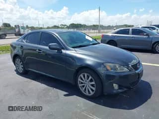 2007 Lexus IS 250 with VIN JTHCK262275014330, listed as a IAAI auction lot 42882049 with 174,205 mi miles and . Bid and sale history available at DreamBid. Image 1.