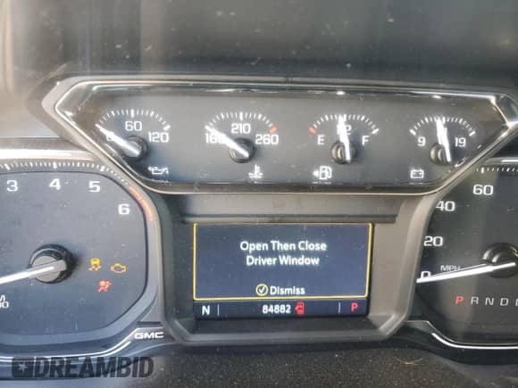 2019 GMC Sierra 1500 Elevation with VIN 1GTR8CEDXKZ423048, listed as a Copart auction lot 76867424 with 84,882 mi miles and Salvage title. Bid and sale history available at DreamBid. Image 9.