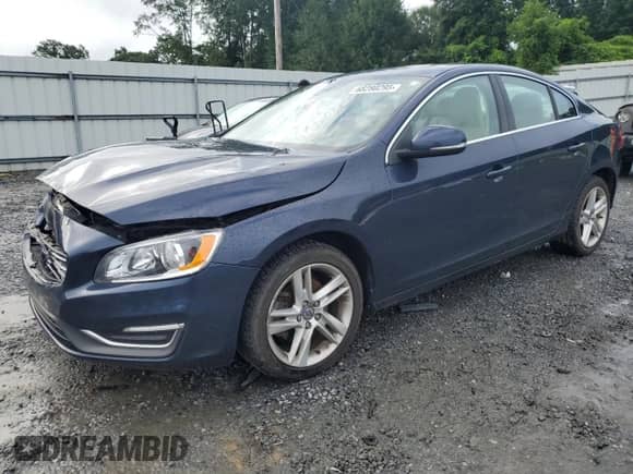 2015 Volvo S60 T5 Drive-E Premier with VIN YV126MFK8F1337939, listed as a Copart auction lot 68280295 with Not provided miles and Salvage title. Bid and sale history available at DreamBid. Image 1.