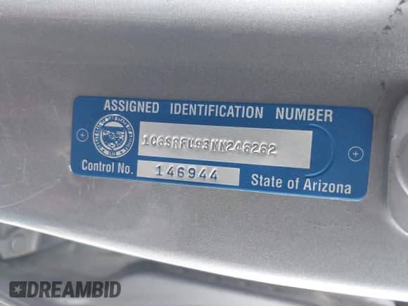 2022 Ram 1500 TRX with VIN 1C6SRFU93NN246262, listed as a IAAI auction lot 42249281 with Not provided miles and . Bid and sale history available at DreamBid. Image 9.