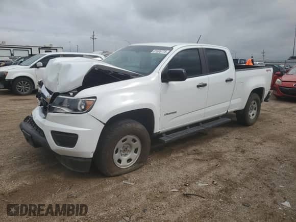 2018 Chevrolet Colorado 4WD Work Truck z VIN 1GCGTBEN3J1221187, wystawiony jako Copart lot #81585775 z przebiegiem 98 322 mil mil oraz Szkoda całkowita • Salvage title. Historia ofert i sprzedaży dostępna na DreamBid. Obrazek 1.