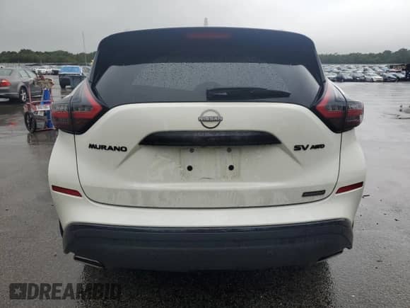2024 Nissan Murano SV with VIN 5N1AZ2BS8RC102836, listed as a Copart auction lot 63328405 with 9,600 mi miles and Salvage title. Bid and sale history available at DreamBid. Image 6.