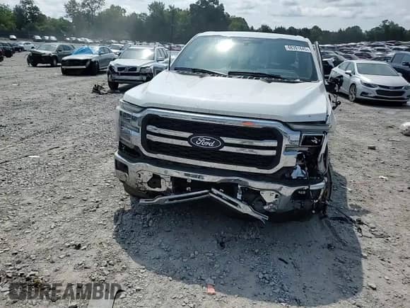 2025 Ford F-150 Lariat with VIN 1FTFW5LD4SFA34687, listed as a Copart auction lot 68391845 with 8,527 mi miles and Salvage title. Bid and sale history available at DreamBid. Image 14.