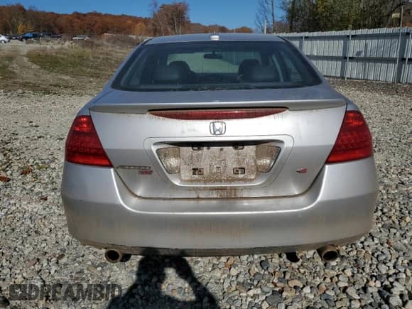 2007 Honda Accord EX-L with VIN 1HGCM65827A044140, listed as a Copart auction lot 76865594 with 203,537 mi miles and Clean title. Bid and sale history available at DreamBid. Image 6.