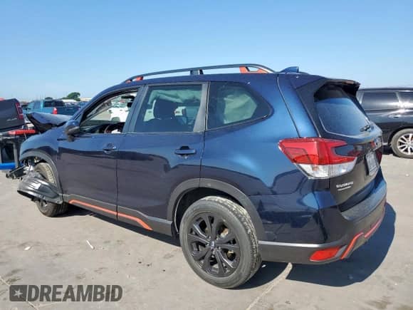 2022 Subaru Forester Special Sports with VIN JF2SKAJC6NH504922, listed as a Copart auction lot 58099205 with 47,648 mi miles and Salvage title. Bid and sale history available at DreamBid. Image 2.