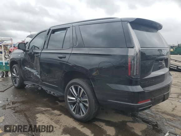 2025 Cadillac Escalade with VIN 1GYS9ERL5SR126002, listed as a Copart auction lot 61239315 with 3,693 mi miles and Salvage title. Bid and sale history available at DreamBid. Image 2.