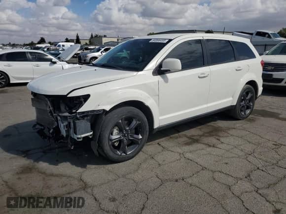 2018 Dodge Journey GT with VIN 3C4PDCEG3JT523513, listed as a Copart auction lot 84866455 with 108,250 mi miles and Salvage title. Bid and sale history available at DreamBid. Image 1.