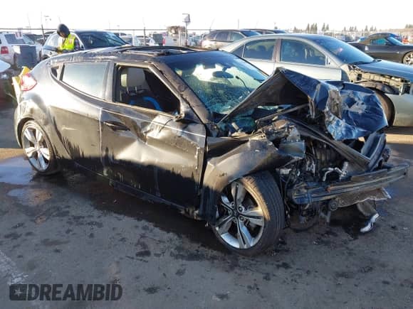 2014 Hyundai Veloster with VIN KMHTC6AD3EU184600, listed as a IAAI auction lot 41300088 with Not provided miles and . Bid and sale history available at DreamBid. Image 1.