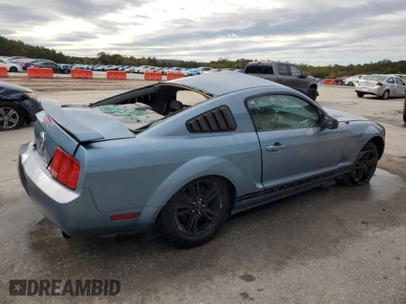 2005 Ford Mustang Deluxe with VIN 1ZVFT80N655103801, listed as a Copart auction lot 86625875 with Not provided miles and Salvage title. Bid and sale history available at DreamBid. Image 3.