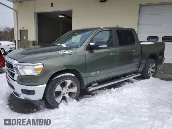 2021 Ram 1500 Big Horn with VIN 1C6RREFG9MN543345, listed as a Copart auction lot 44691635 with 70,051 mi miles and Clean title. Bid and sale history available at DreamBid. Image 1.