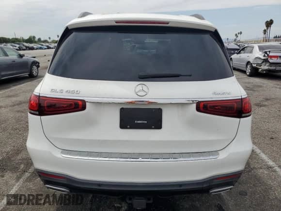 2022 Mercedes-Benz GLS 450 with VIN 4JGFF5KE1NA614177, listed as a Copart auction lot 70478995 with 27,822 mi miles and Salvage title. Bid and sale history available at DreamBid. Image 6.