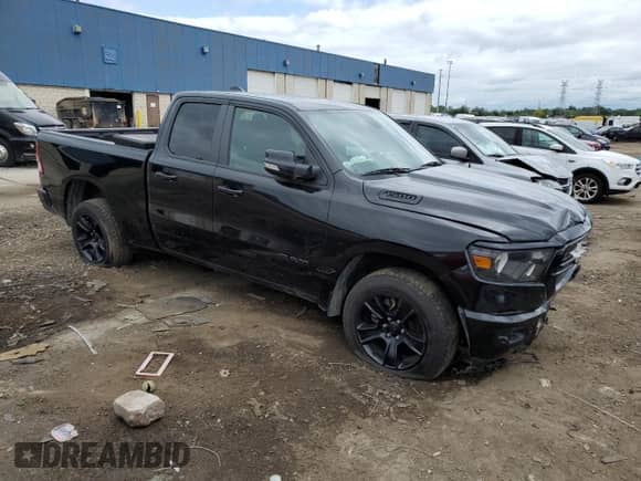 2021 Ram 1500 Big Horn с VIN 1C6SRFBT0MN822998, выставлен на аукционе Copart как лот 90260975 с пробегом 76 814 миль миль и Списание • Salvage title. История ставок и продаж доступна на DreamBid. Изображение 4.
