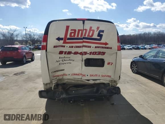 2022 Chevrolet Express Cargo with VIN 1GCWGBF7XN1187044, listed as a Copart auction lot 49699115 with 82,379 mi miles and Salvage title. Bid and sale history available at DreamBid. Image 6.