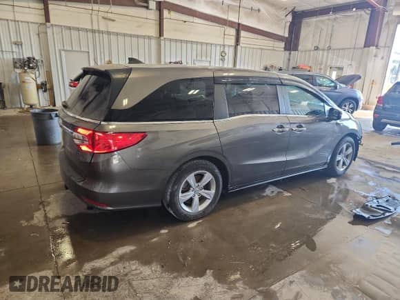 2019 Honda Odyssey EX with VIN 5FNRL6H54KB123578, listed as a Copart auction lot 80626485 with 73,664 mi miles and Salvage title. Bid and sale history available at DreamBid. Image 3.