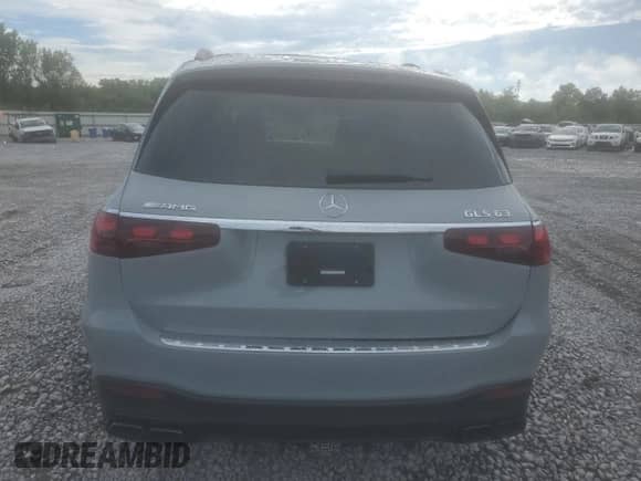 2025 Mercedes-Benz GLS 63 AMG with VIN 4JGFF8KE1SB335898, listed as a Copart auction lot 68718555 with 10,483 mi miles and Salvage title. Bid and sale history available at DreamBid. Image 6.