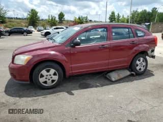 2007 Dodge Caliber with VIN 1B3HB28BX7D569537, listed as a Copart auction lot 66405265 with 118,037 mi miles and Salvage title. Bid and sale history available at DreamBid. Image 1.