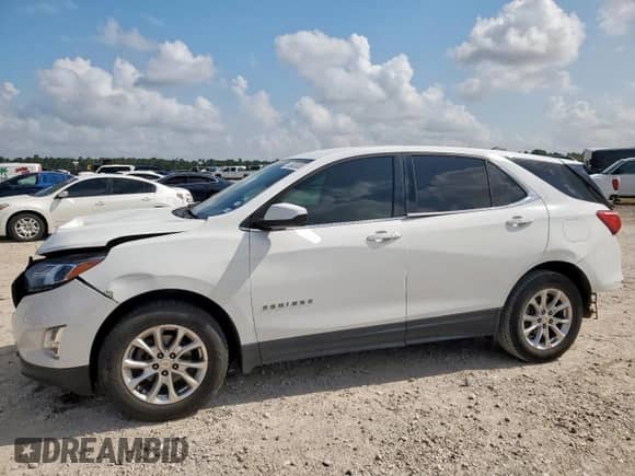 2018 Chevrolet Equinox LT z VIN 2GNAXSEV7J6247466, wystawiony jako Copart lot #69020055 z przebiegiem 156 996 mil mil oraz Szkoda całkowita • Salvage title. Historia ofert i sprzedaży dostępna na DreamBid. Obrazek 1.