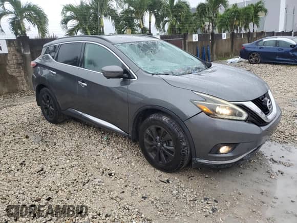 2018 Nissan Murano SL z VIN 5N1AZ2MG7JN203576, wystawiony jako Copart lot #80369445 z przebiegiem 65 393 mil mil oraz Szkoda całkowita • Salvage title. Historia ofert i sprzedaży dostępna na DreamBid. Obrazek 4.