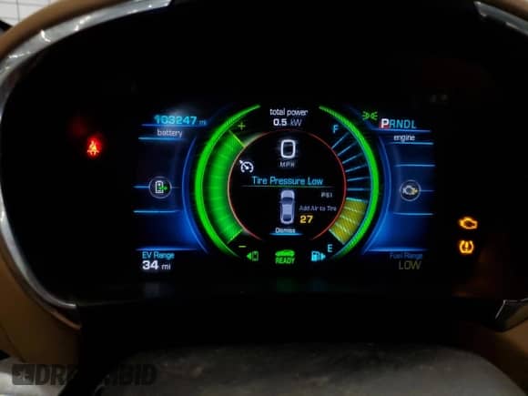 2017 Chevrolet Volt Premier z VIN 1G1RD6S54HU131680, wystawiony jako Copart lot #51135733 z przebiegiem 103 247 mil mil oraz . Historia ofert i sprzedaży dostępna na DreamBid. Obrazek 9.