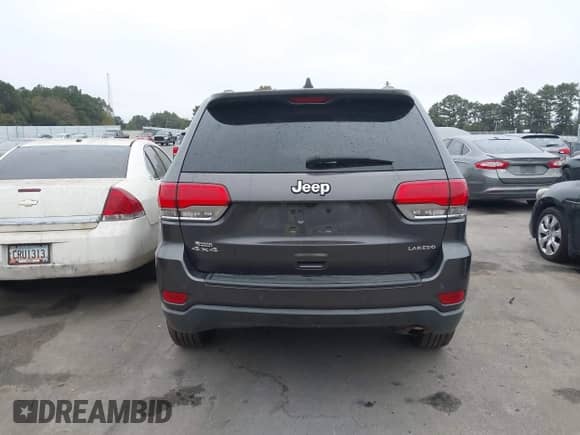 2017 Jeep Grand Cherokee Laredo with VIN 1C4RJFAG4HC648454, listed as a IAAI auction lot 43388108 with 239,972 mi miles and . Bid and sale history available at DreamBid. Image 16.