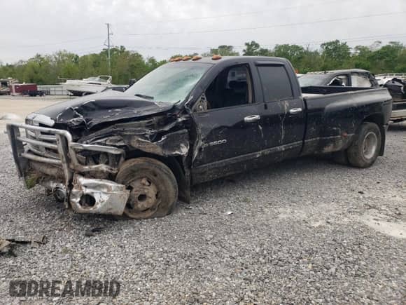 2005 Dodge 3500 SLT with VIN 3D7MR48C55G745008, listed as a Copart auction lot 50797685 with 371,203 mi miles and Salvage title. Bid and sale history available at DreamBid. Image 1.