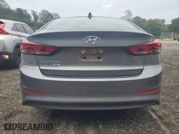 2017 Hyundai Elantra SE with VIN KMHD74LF9HU067944, listed as a Copart auction lot 81636365 with 28,453 mi miles and Salvage title. Bid and sale history available at DreamBid. Image 6.