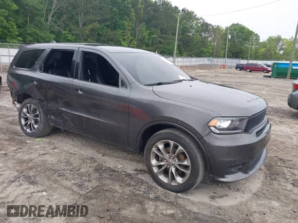 2019 Dodge Durango GT Plus with VIN 1C4RDHDG1KC675844, listed as a IAAI auction lot 42208926 with 108,550 mi miles and . Bid and sale history available at DreamBid. Image 1.