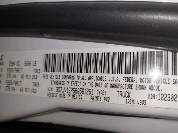 2011 Ram 1500 ST с VIN 3D7JV1EP6BG561261, выставлен на аукционе IAAI как лот 43144478 с пробегом 84 683 миль миль и . История ставок и продаж доступна на DreamBid. Изображение 9.