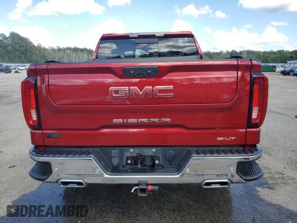 2022 GMC Sierra 1500 SLT with VIN 3GTUUDET5NG541158, listed as a Copart auction lot 60802295 with 82,553 mi miles and Salvage title. Bid and sale history available at DreamBid. Image 6.