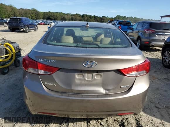 2013 Hyundai Elantra GLS with VIN 5NPDH4AE2DH335460, listed as a Copart auction lot 85127435 with 76,018 mi miles and Salvage title. Bid and sale history available at DreamBid. Image 6.
