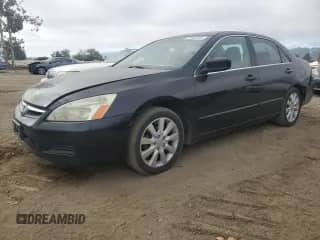 2006 Honda Accord EX-L z VIN 1HGCM668X6A057666, wystawiony jako Copart lot #70363825 z przebiegiem 200 253 mil mil oraz Szkoda całkowita • Salvage title. Historia ofert i sprzedaży dostępna na DreamBid. Obrazek 1.