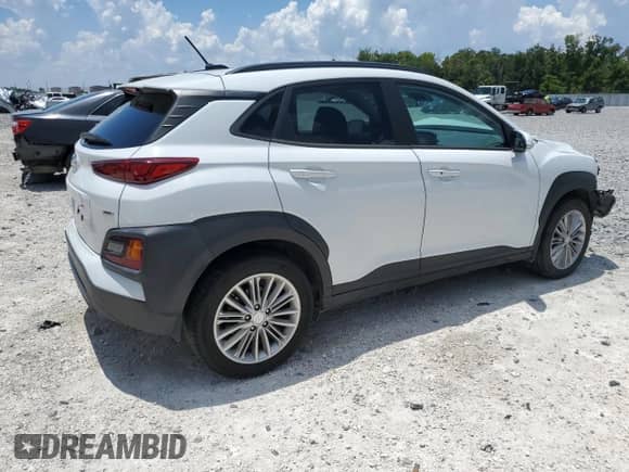 2021 Hyundai Kona SEL with VIN KM8K2CAA2MU604879, listed as a Copart auction lot 65975935 with 81,178 mi miles and Non repairable. Bid and sale history available at DreamBid. Image 3.