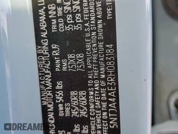 2024 Hyundai Santa Cruz SE с VIN 5NTJA4AE3RH083184, выставлен на аукционе Copart как лот 85854175 с пробегом 21 578 миль миль и Списание • Salvage title. История ставок и продаж доступна на DreamBid. Изображение 14.