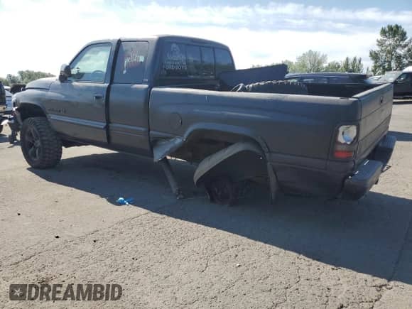 1996 Dodge 1500 with VIN 3B7HF13Z5TG193442, listed as a Copart auction lot 61640935 with 250,587 mi miles and Salvage title. Bid and sale history available at DreamBid. Image 2.