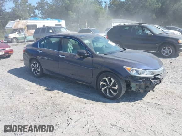 2016 Honda Accord EX-L z VIN 1HGCR3F83GA012313, wystawiony jako IAAI lot #43237969 z przebiegiem 159 877 mil mil oraz . Historia ofert i sprzedaży dostępna na DreamBid. Obrazek 1.