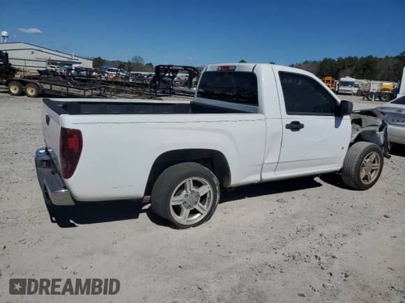 2006 Chevrolet Colorado Work Truck with VIN 1GCCS146168299360, listed as a Copart auction lot 72633234 with 222,600 mi miles and Salvage title. Bid and sale history available at DreamBid. Image 3.