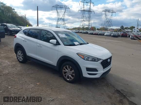 2019 Hyundai Tucson SE with VIN KM8J2CA49KU853120, listed as a IAAI auction lot 43546415 with 98,089 mi miles and . Bid and sale history available at DreamBid. Image 1.
