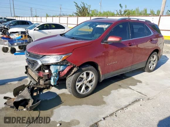 2020 Chevrolet Equinox LT with VIN 2GNAXLEX3L6179385, listed as a Copart auction lot 71430295 with 131,667 mi miles and Salvage title. Bid and sale history available at DreamBid. Image 1.