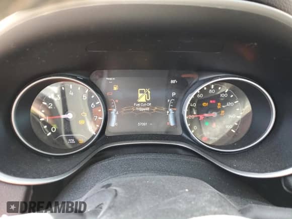 2021 Jeep Compass 80th Anniversary with VIN 3C4NJCEB5MT565089, listed as a Copart auction lot 70815035 with 57,091 mi miles and Salvage title. Bid and sale history available at DreamBid. Image 9.