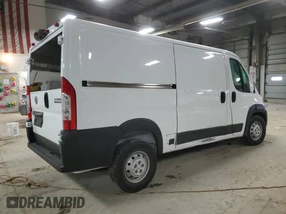2023 Ram ProMaster Cargo with VIN 3C6LRVVGXPE551194, listed as a Copart auction lot 88544435 with Not provided miles and Salvage title. Bid and sale history available at DreamBid. Image 3.