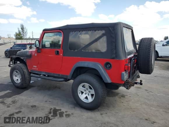 2006 Jeep Wrangler z VIN 1J4FA64S76P731038, wystawiony jako Copart lot #52329705 z przebiegiem Nie podano mil oraz Szkoda całkowita • Salvage title. Historia ofert i sprzedaży dostępna na DreamBid. Obrazek 2.