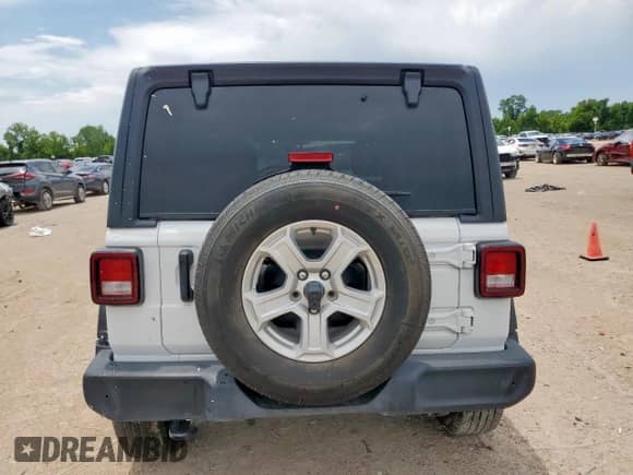 2023 Jeep Wrangler Sport с VIN 1C4HJXAG4PW598962, выставлен на аукционе Copart как лот 63846695 с пробегом 37 986 миль миль и Списание • Salvage title. История ставок и продаж доступна на DreamBid. Изображение 6.
