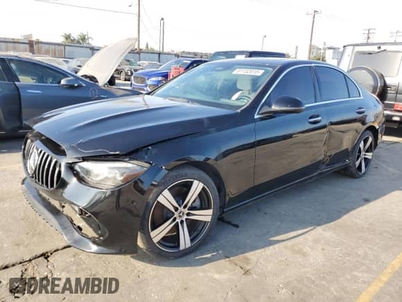 2023 Mercedes-Benz C 300 z VIN W1KAF4GB1PR148266, wystawiony jako Copart lot #81132015 z przebiegiem 25 836 mil mil oraz Czysty tytuł • Clean title. Historia ofert i sprzedaży dostępna na DreamBid. Obrazek 1.