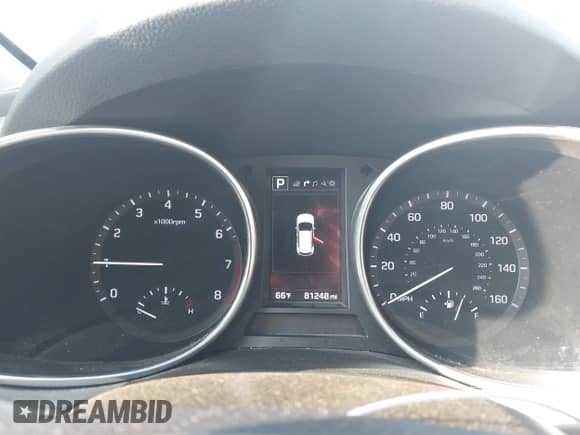 2018 Hyundai Santa Fe 2.4L with VIN 5XYZUDLB0JG570723, listed as a IAAI auction lot 43233197 with 81,248 mi miles and . Bid and sale history available at DreamBid. Image 7.