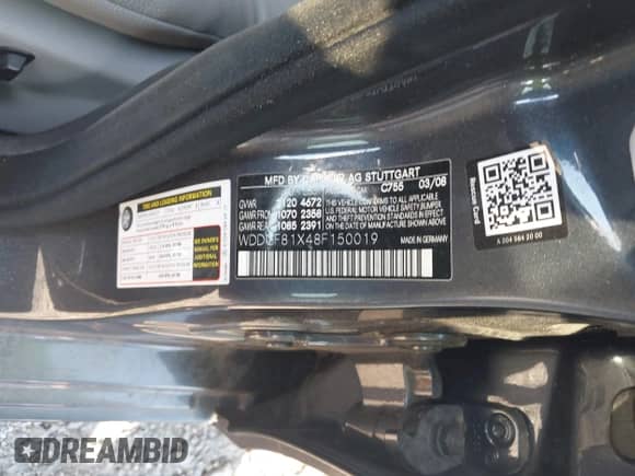 2008 Mercedes-Benz C 300 Sport с VIN WDDGF81X48F150019, выставлен на аукционе IAAI как лот 43154204 с пробегом 171 729 миль миль и . История ставок и продаж доступна на DreamBid. Изображение 9.