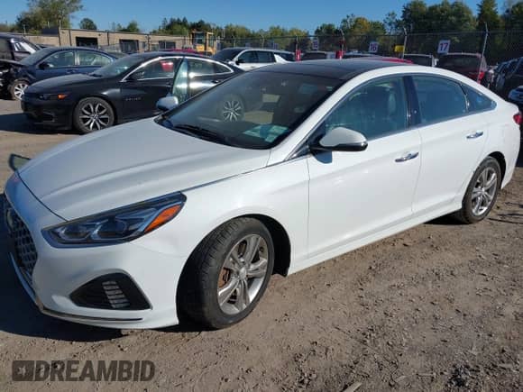 2019 Hyundai Sonata SEL with VIN 5NPE34AF1KH736636, listed as a IAAI auction lot 43329295 with 64,794 mi miles and . Bid and sale history available at DreamBid. Image 2.