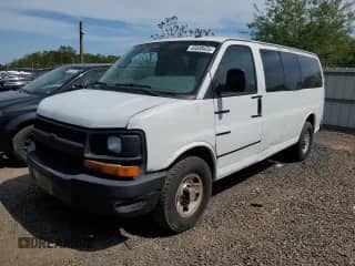 2012 Chevrolet Express Passenger LS z VIN 1GAWGPFG8C1172416, wystawiony jako Copart lot #55039425 z przebiegiem 59 542 mil mil oraz Czysty tytuł • Clean title. Historia ofert i sprzedaży dostępna na DreamBid. Obrazek 1.