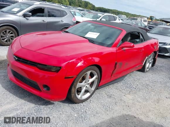 2015 Chevrolet Camaro LT with VIN 2G1FD3D36F9221601, listed as a IAAI auction lot 43173390 with 140,216 mi miles and . Bid and sale history available at DreamBid. Image 2.